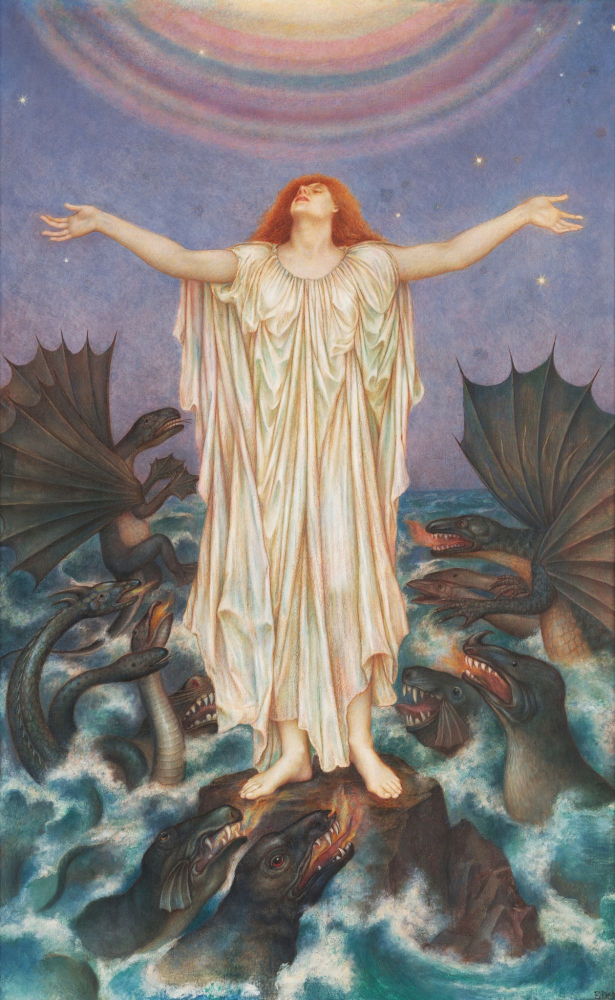 Evelyn De Morgan, S.O.S., 1914–16, oil on canvas, 93.4.